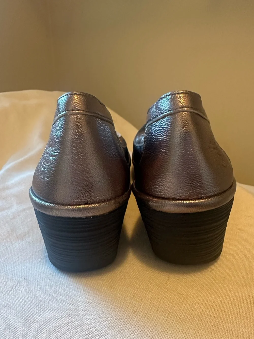 Fly London Yobe Wedges Chunky Black Metallic EU 38 Comfort Whimsigoth Earthy